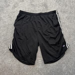 Champion Shorts Mens 4XLT Black Mesh Athletic Striped Big Tall Pockets 4XL Tall